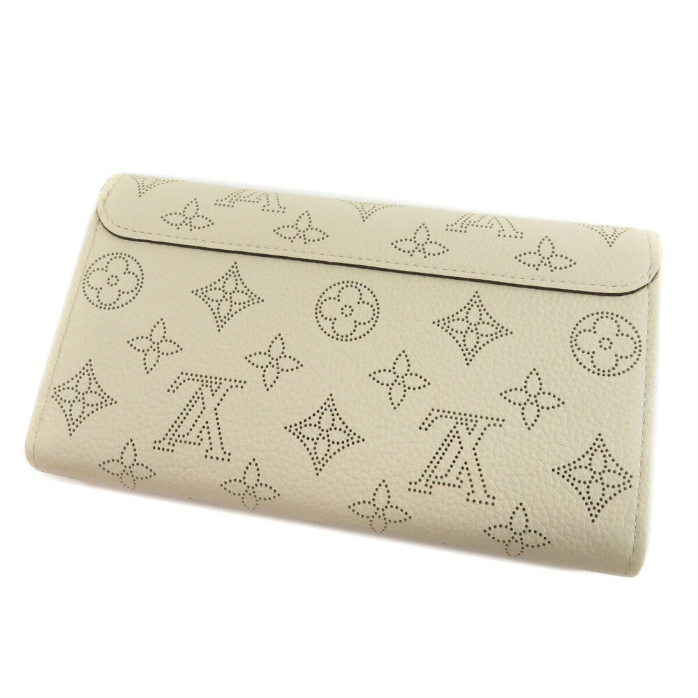 Louis Vuitton Portefeuille Long Mahina Wallet Leather Iris Black